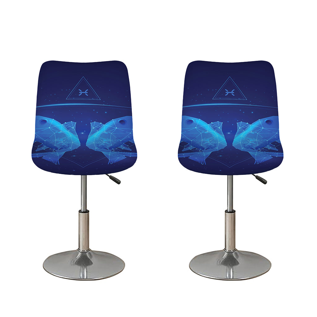 Pisces Horoscope Sign Print Bar Stool Covers