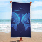 Pisces Horoscope Sign Print Beach Towel