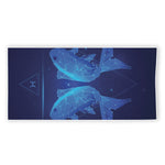Pisces Horoscope Sign Print Beach Towel