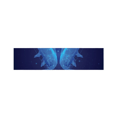 Pisces Horoscope Sign Print Bed Runner