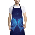 Pisces Horoscope Sign Print Bib Apron With Pocket