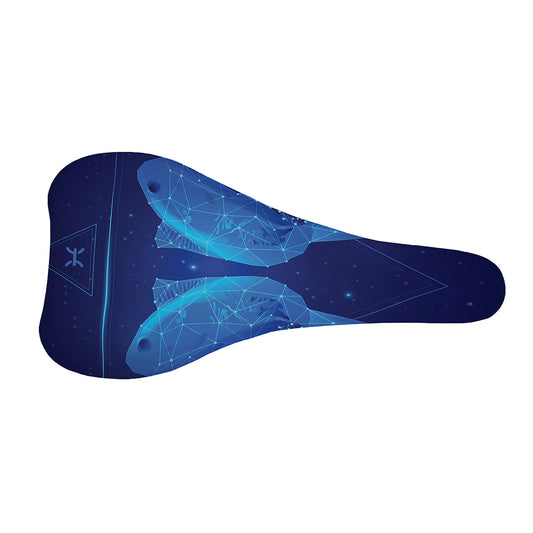 Pisces Horoscope Sign Print Bicycle Seat Cover