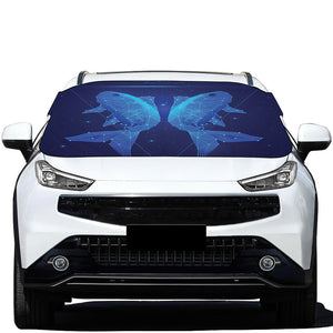 Pisces Horoscope Sign Print Car Windshield Snow Cover