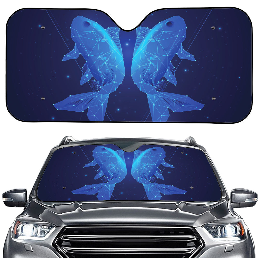 Pisces Horoscope Sign Print Car Windshield Sun Shade