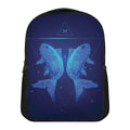 Pisces Horoscope Sign Print Casual Backpack