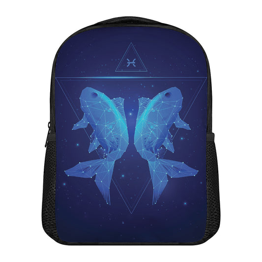 Pisces Horoscope Sign Print Casual Backpack
