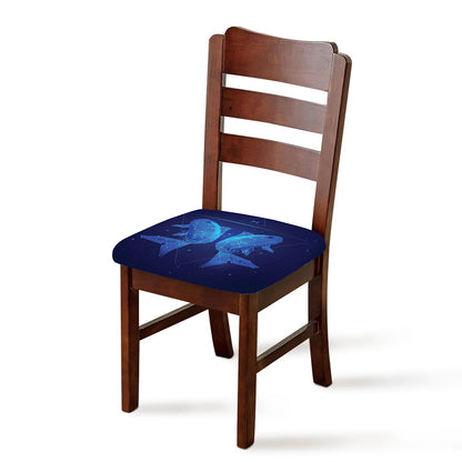 Pisces Horoscope Sign Print Chair Cushion Cover