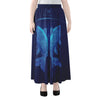 Pisces Horoscope Sign Print Chiffon Maxi Skirt