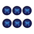 Pisces Horoscope Sign Print Coaster Set