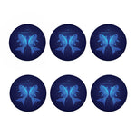 Pisces Horoscope Sign Print Coaster Set