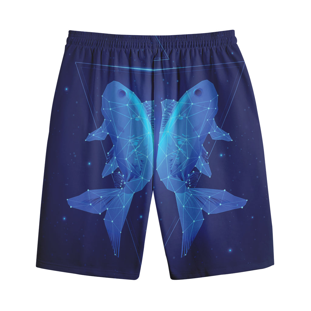 Pisces Horoscope Sign Print Cotton Shorts