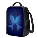 Pisces Horoscope Sign Print Crossbody Lunch Bag