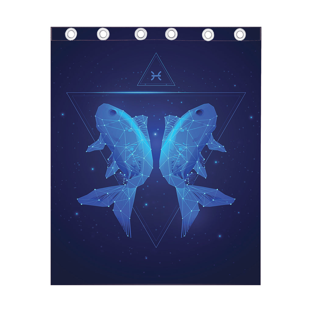 Pisces Horoscope Sign Print Curtain