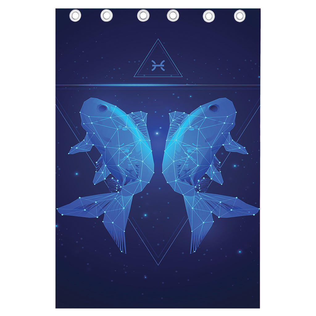 Pisces Horoscope Sign Print Curtain