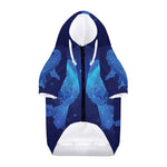 Pisces Horoscope Sign Print Dog Zip Up Hoodie