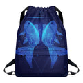 Pisces Horoscope Sign Print Drawstring Backpack