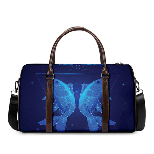 Pisces Horoscope Sign Print Duffle Bag