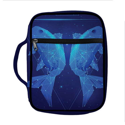 Pisces Horoscope Sign Print Front Pocket Bible Bag