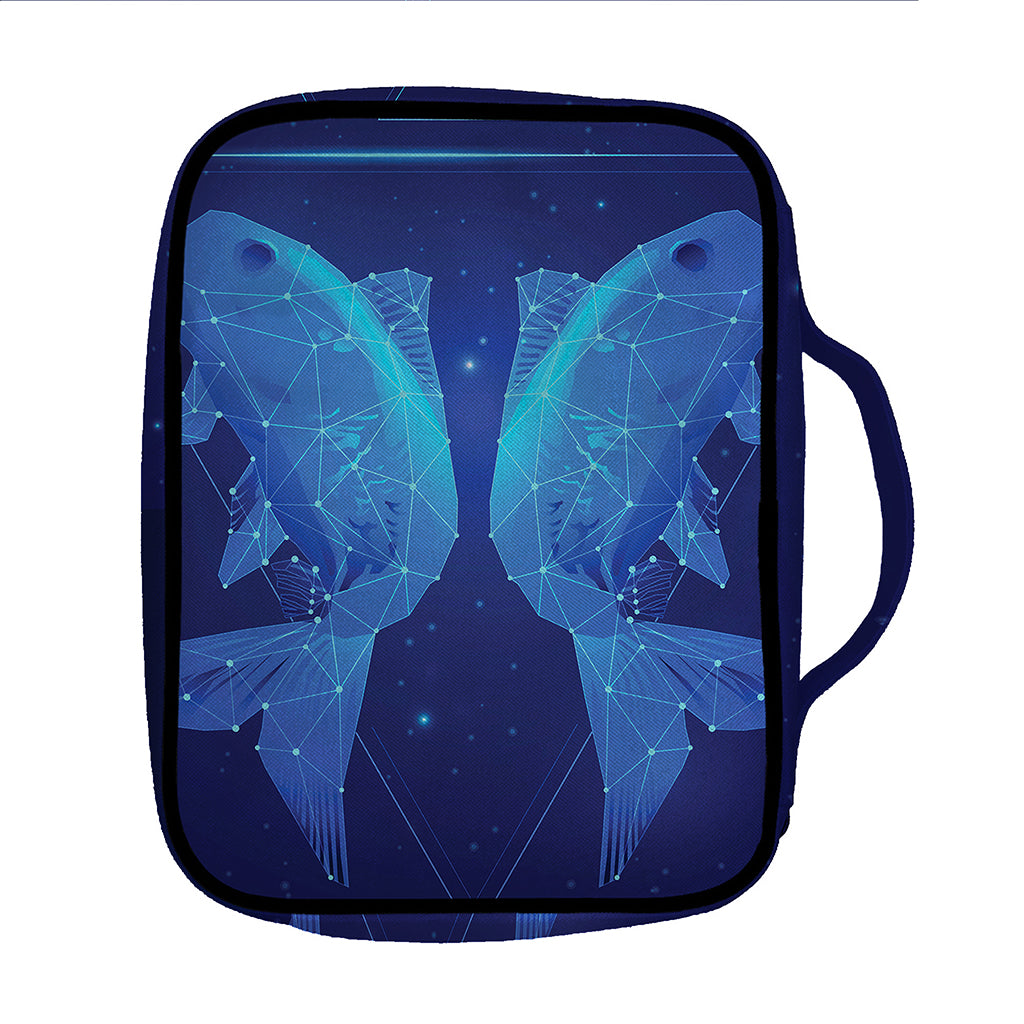 Pisces Horoscope Sign Print Front Pocket Bible Bag