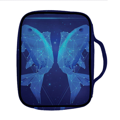 Pisces Horoscope Sign Print Front Pocket Bible Bag