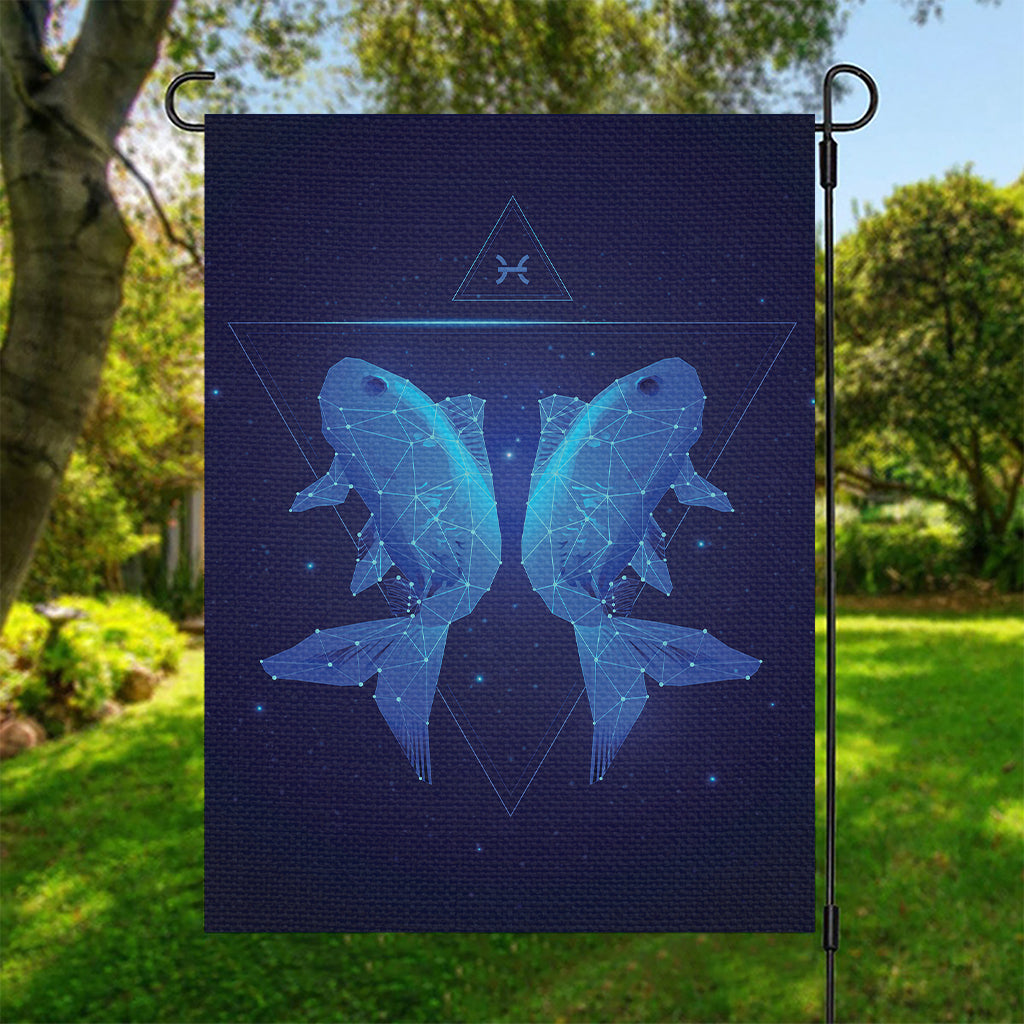 Pisces Horoscope Sign Print Garden Flag