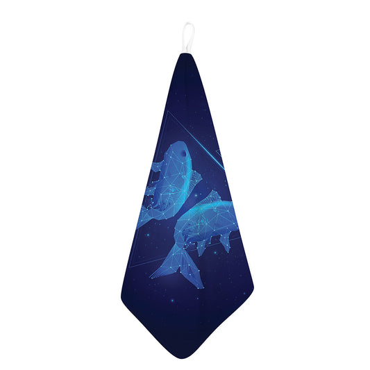 Pisces Horoscope Sign Print Hand Towel