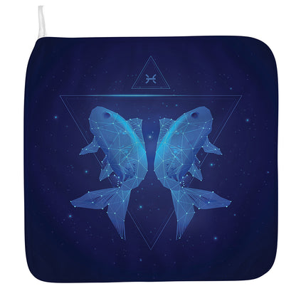 Pisces Horoscope Sign Print Hand Towel