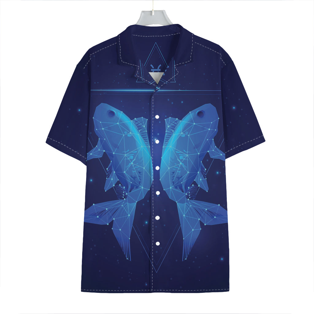 Pisces Horoscope Sign Print Hawaiian Shirt