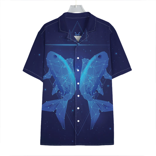 Pisces Horoscope Sign Print Hawaiian Shirt