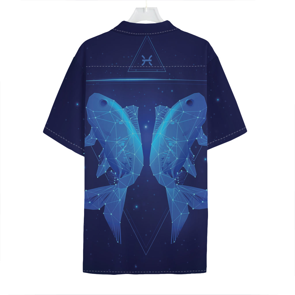 Pisces Horoscope Sign Print Hawaiian Shirt