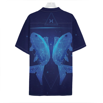Pisces Horoscope Sign Print Hawaiian Shirt
