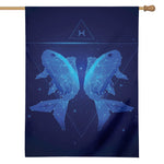 Pisces Horoscope Sign Print House Flag