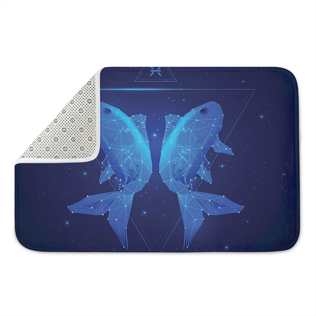 Pisces Horoscope Sign Print Indoor Door Mat