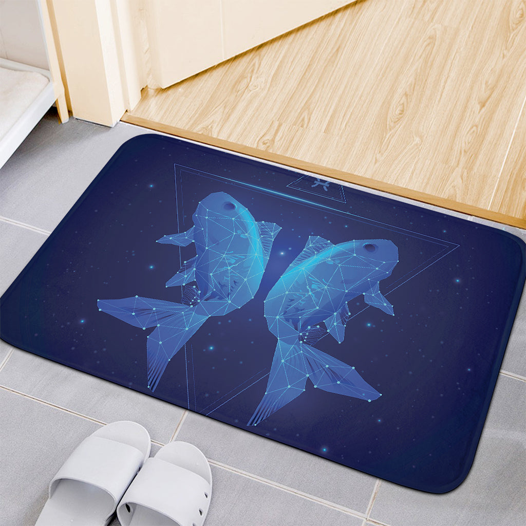 Pisces Horoscope Sign Print Indoor Door Mat
