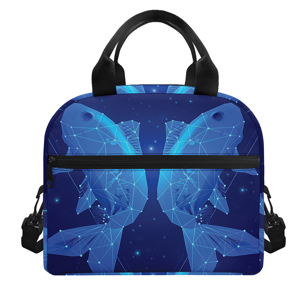 Pisces Horoscope Sign Print Insulated Lunch Bag