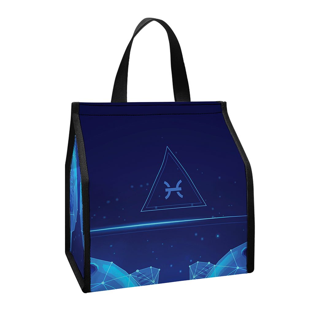 Pisces Horoscope Sign Print Insulated Lunch Tote