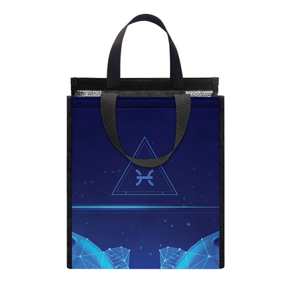 Pisces Horoscope Sign Print Insulated Lunch Tote