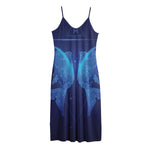 Pisces Horoscope Sign Print Jersey Midi Cami Dress