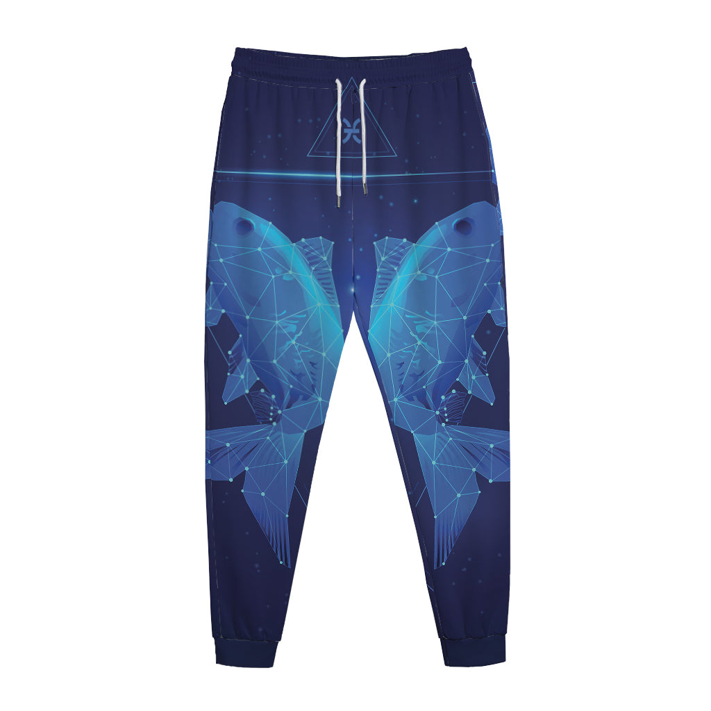 Pisces Horoscope Sign Print Jogger Pants