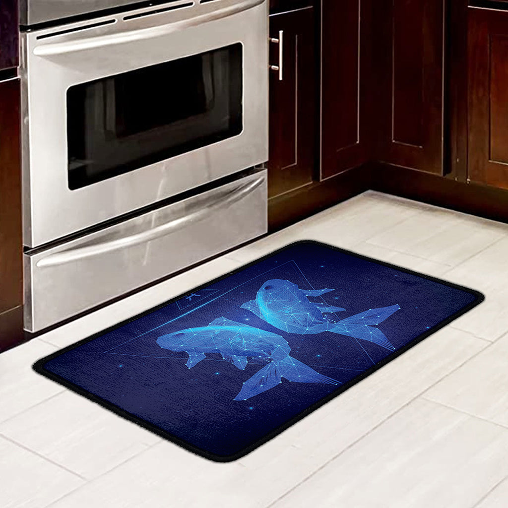 Pisces Horoscope Sign Print Kitchen Mat