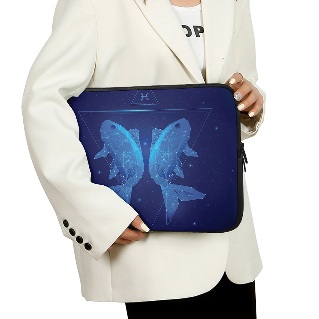 Pisces Horoscope Sign Print Laptop Sleeve