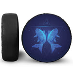 Pisces Horoscope Sign Print Leather Spare Tire Cover