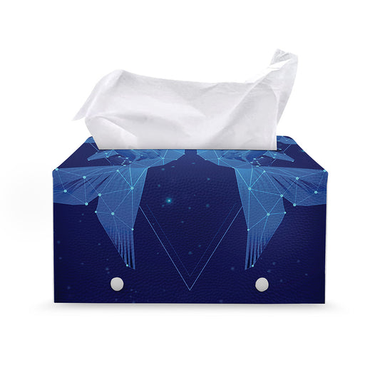 Pisces Horoscope Sign Print Leather Tissue Box Cover