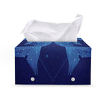 Pisces Horoscope Sign Print Leather Tissue Box Cover