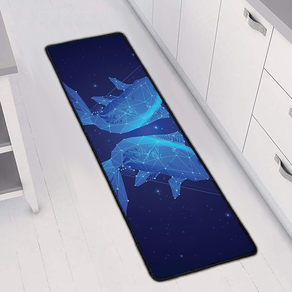 Pisces Horoscope Sign Print Long Kitchen Mat
