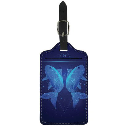 Pisces Horoscope Sign Print Luggage Tag