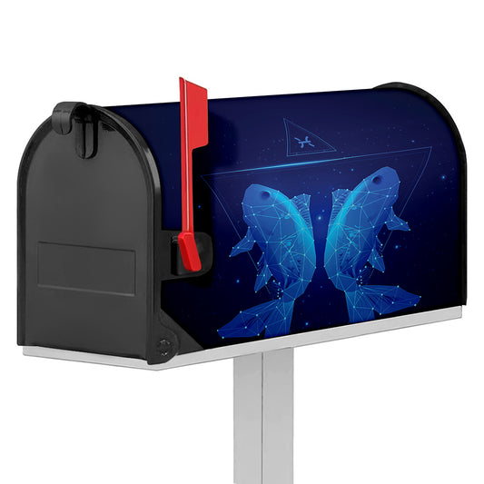Pisces Horoscope Sign Print Mailbox Cover