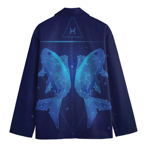 Pisces Horoscope Sign Print Men's Blazer