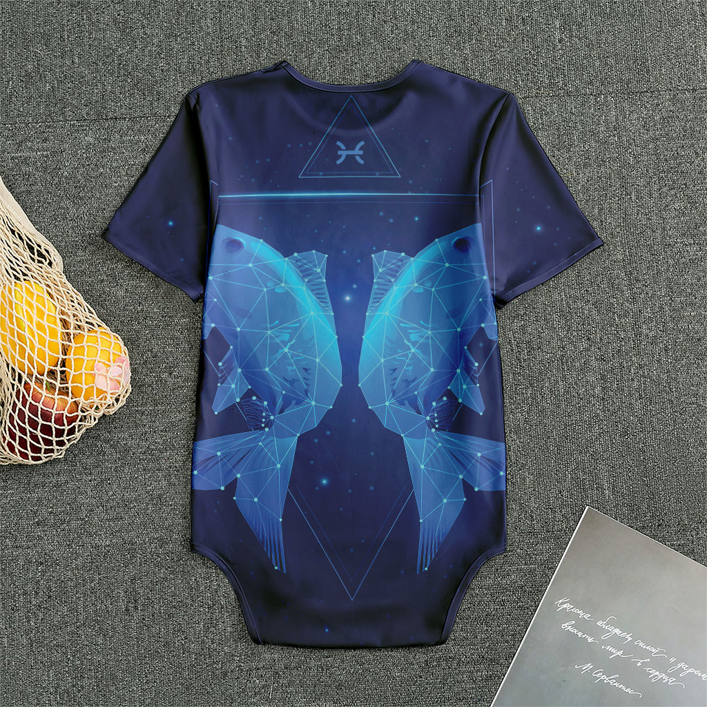 Pisces Horoscope Sign Print Men's Bodysuit