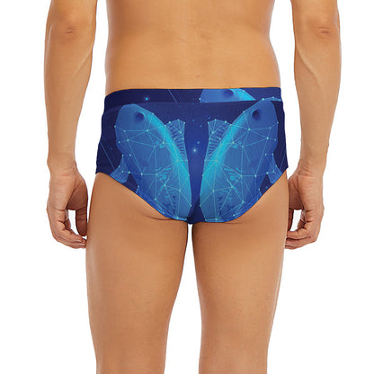 Pisces Horoscope Sign Print Men's Briefs